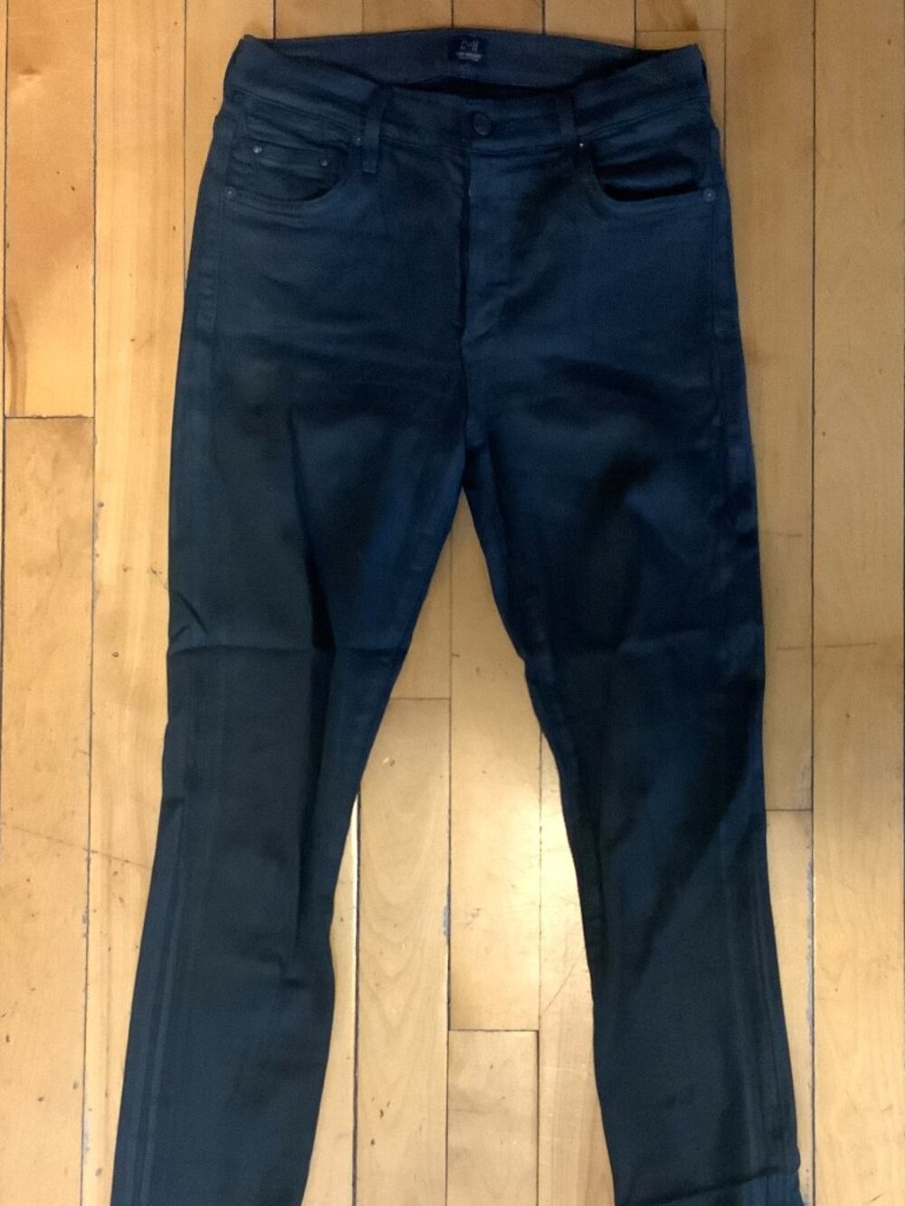 Citizens of Humanity Leatherette Black Coated Jean - Size 28
